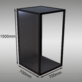 StackCase SC70D (700×700×1500mm) – Stackable Display Case with LED