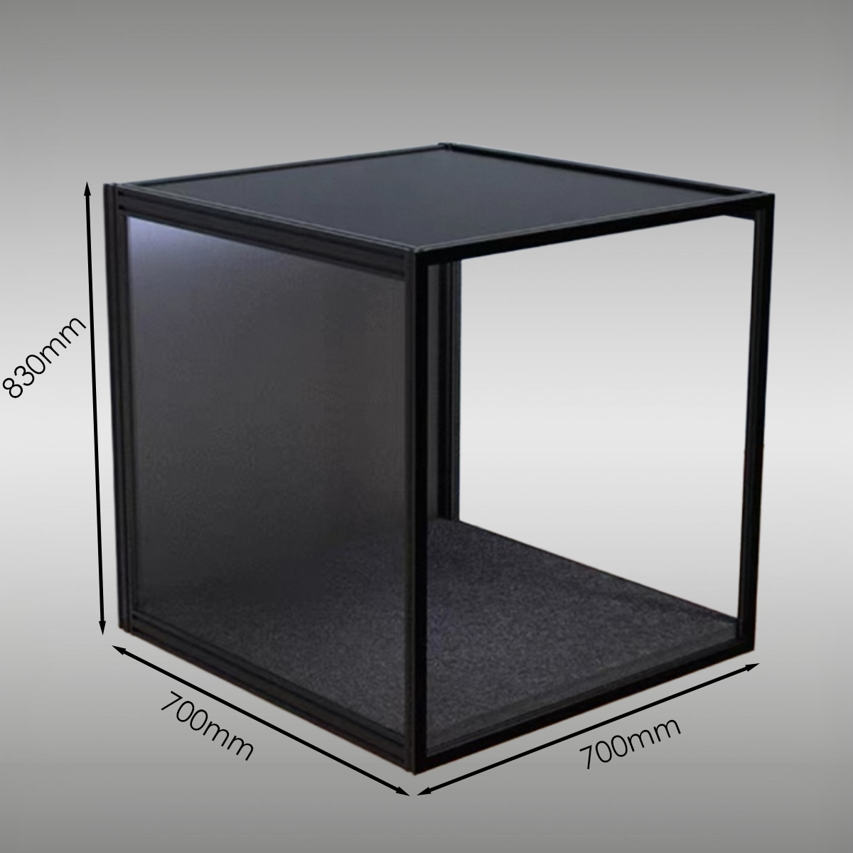 StackCase SC70P (700×700×830mm) – Stackable Display Case with LED